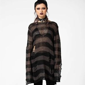 Killstar Ash distress sweater